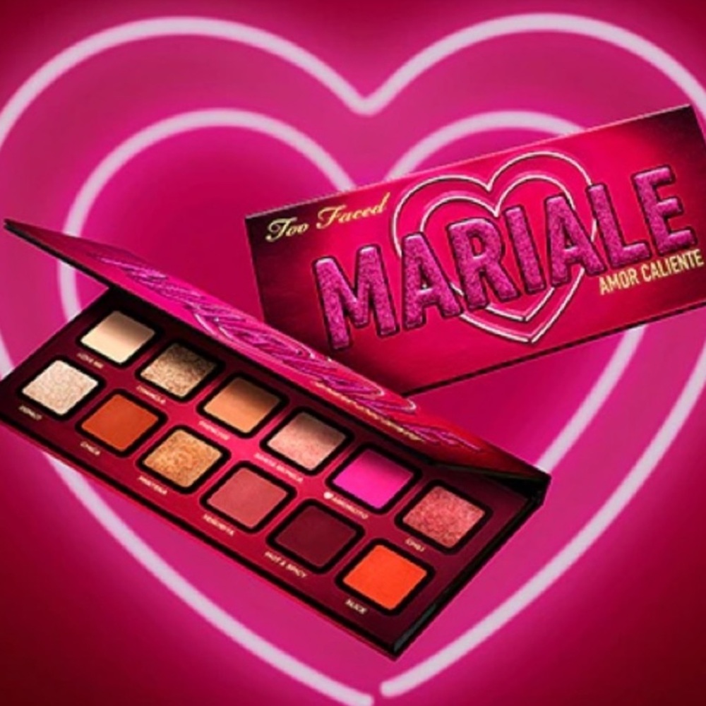 NIB Too Faced Mariale Amor Caliente Limited Edition Eyeshadow Palette & bonuses